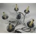 Progress Lighting P4009 Bronze Five Light 5-Light 18 W Taper Candle Chandelier
