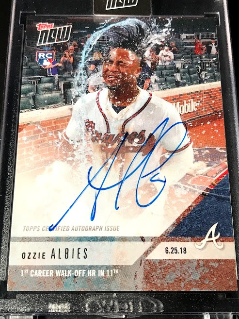 2018 Topps NOW 368A Ozzie Albies HR