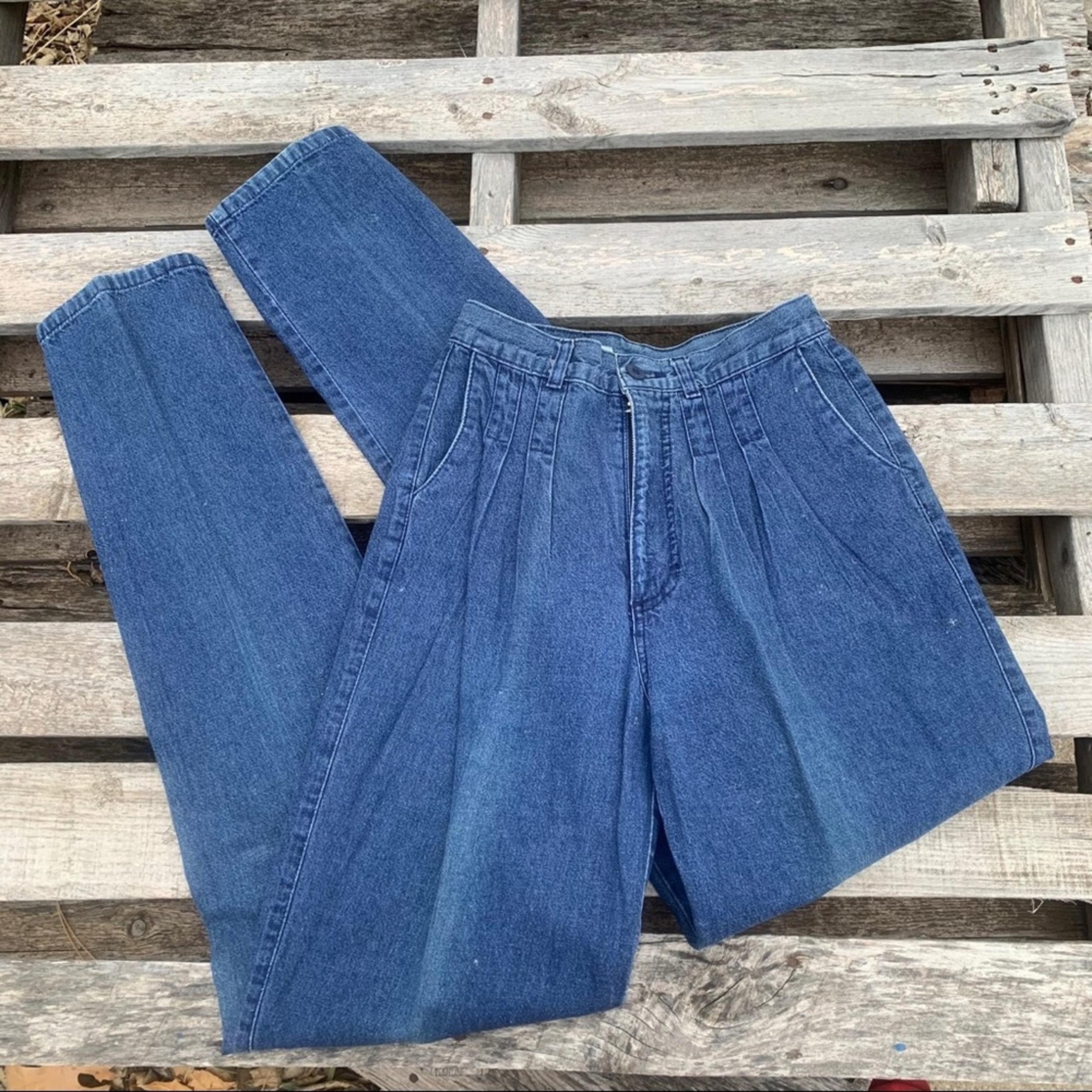 Vintage Rockies high rise taper ankle wedgie bareback jeans