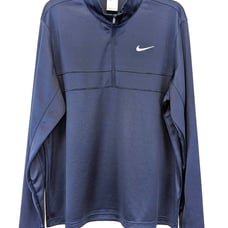 Nike Dri-FIT Half-Zip Golf Pullover Mens Navy Blue/White CK6076-451 Sz Small NEW