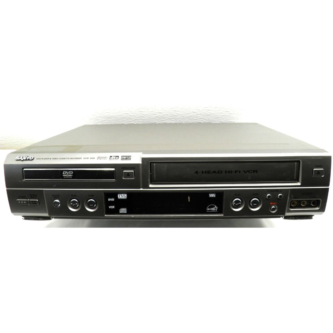 Sanyo DVW-5000 VCR DVD Player Combo Unit w/ Remote Tested and Working