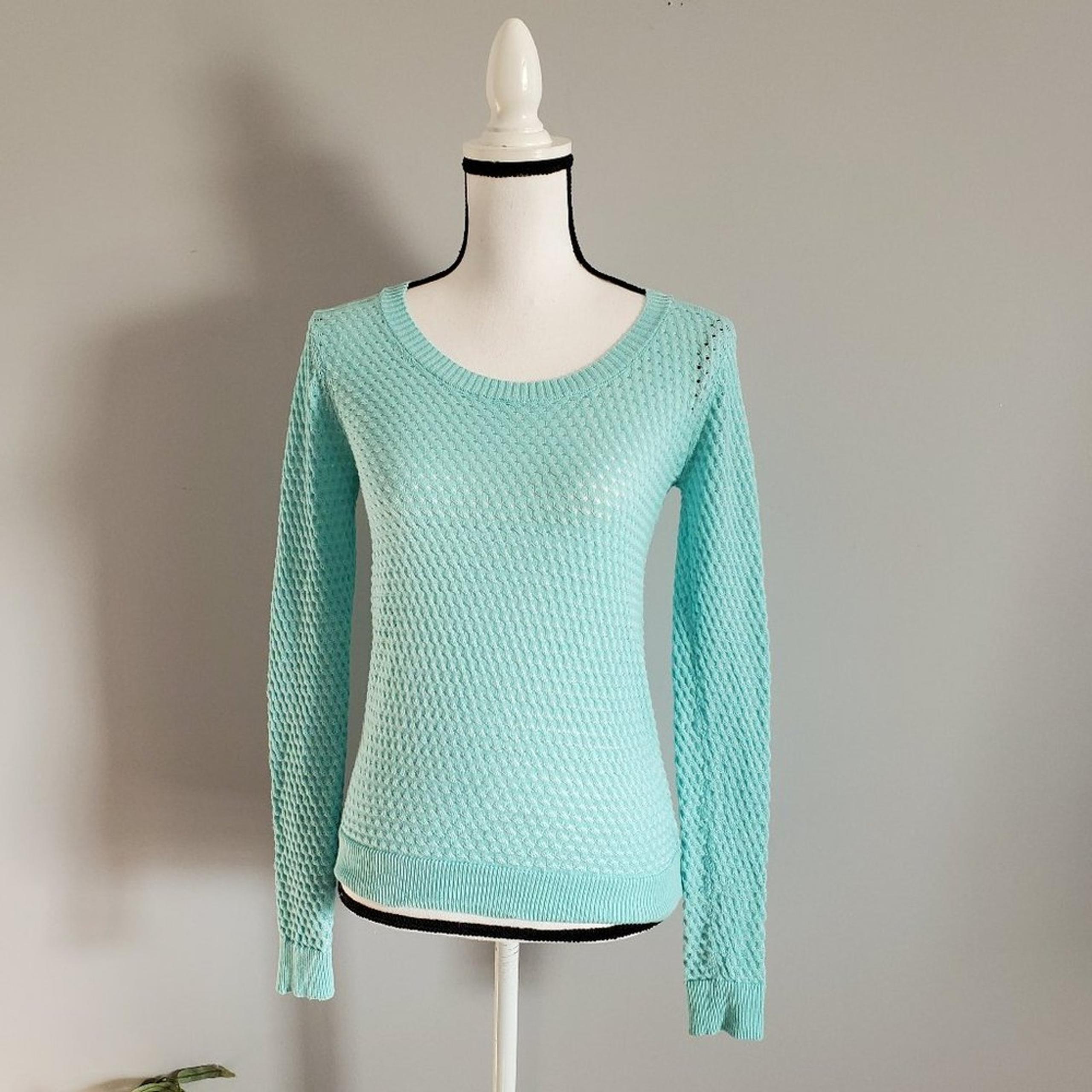 Poof! Long Sleeve Knit & Lace Sweater S