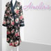 New Amelia's Robe Rose Foral Satin size M