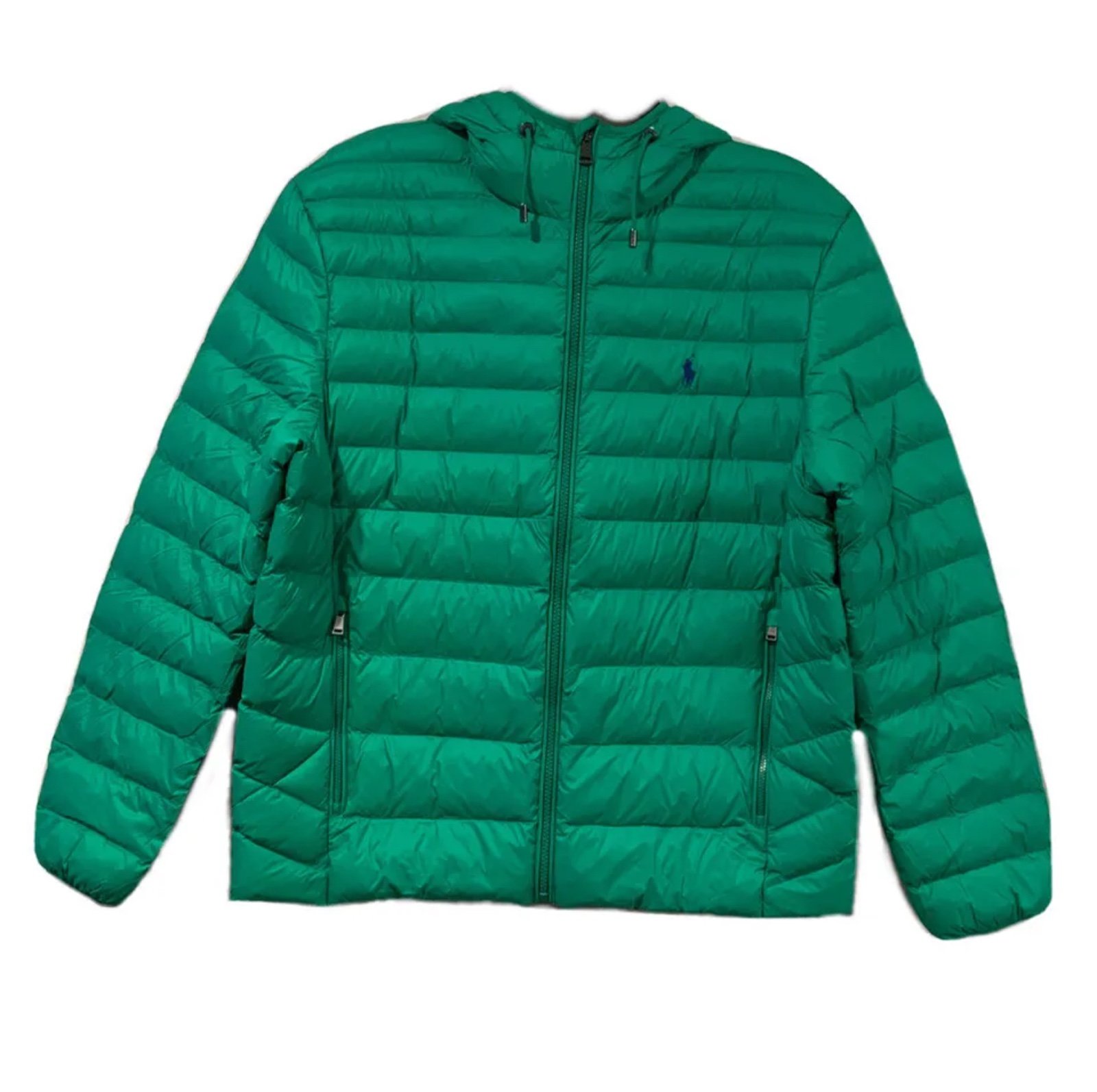 Polo Ralph Lauren Men’s Green Packable Puffer Jacket Water Repellent Sz XXL NWT