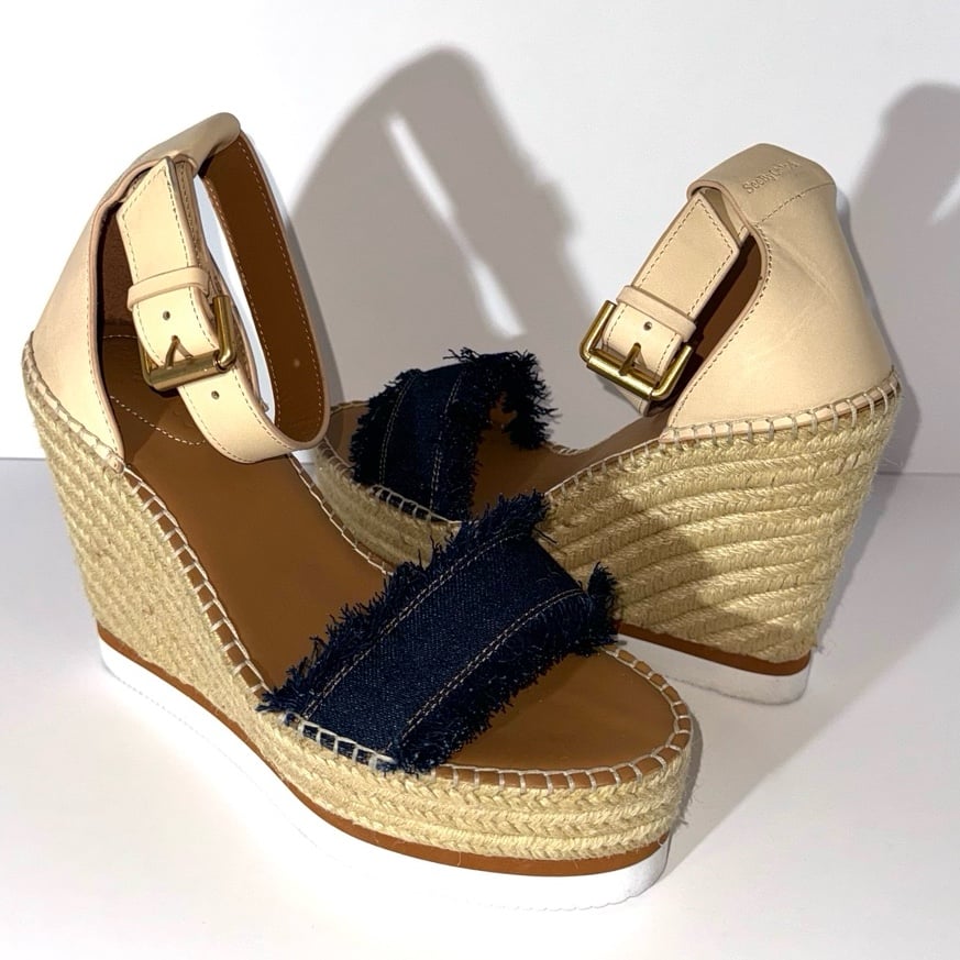 See By Chloe Glyn Espadrille Wedge Sandals