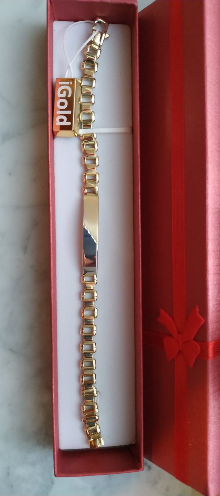 men's bracelet in solid yellow gold