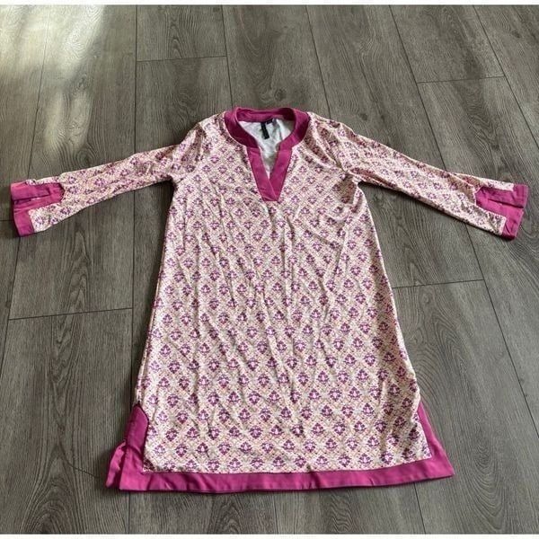 Aqua Et Sol Womens V-Neck S UPF 50 Beach Coverup Dress NWOT