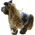 Vintage 1992 Crimp N Curl Cabbage Patch Kids Blonde Grey Plastic Horse Pony 12