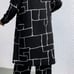 Woman Geometric Print Long Shirt Dress with wide Leg Pants with Pockets SIZE 0XL