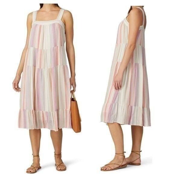Rails Scoop Neck Striped Dress