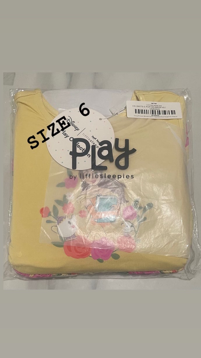 Little Sleepies Belle size 6 Long Sleeves Tiered Tutu Dress