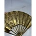 Vintage Solid Brass Oriental Hand Fan Wall Decoration Dragon Design Set of 2