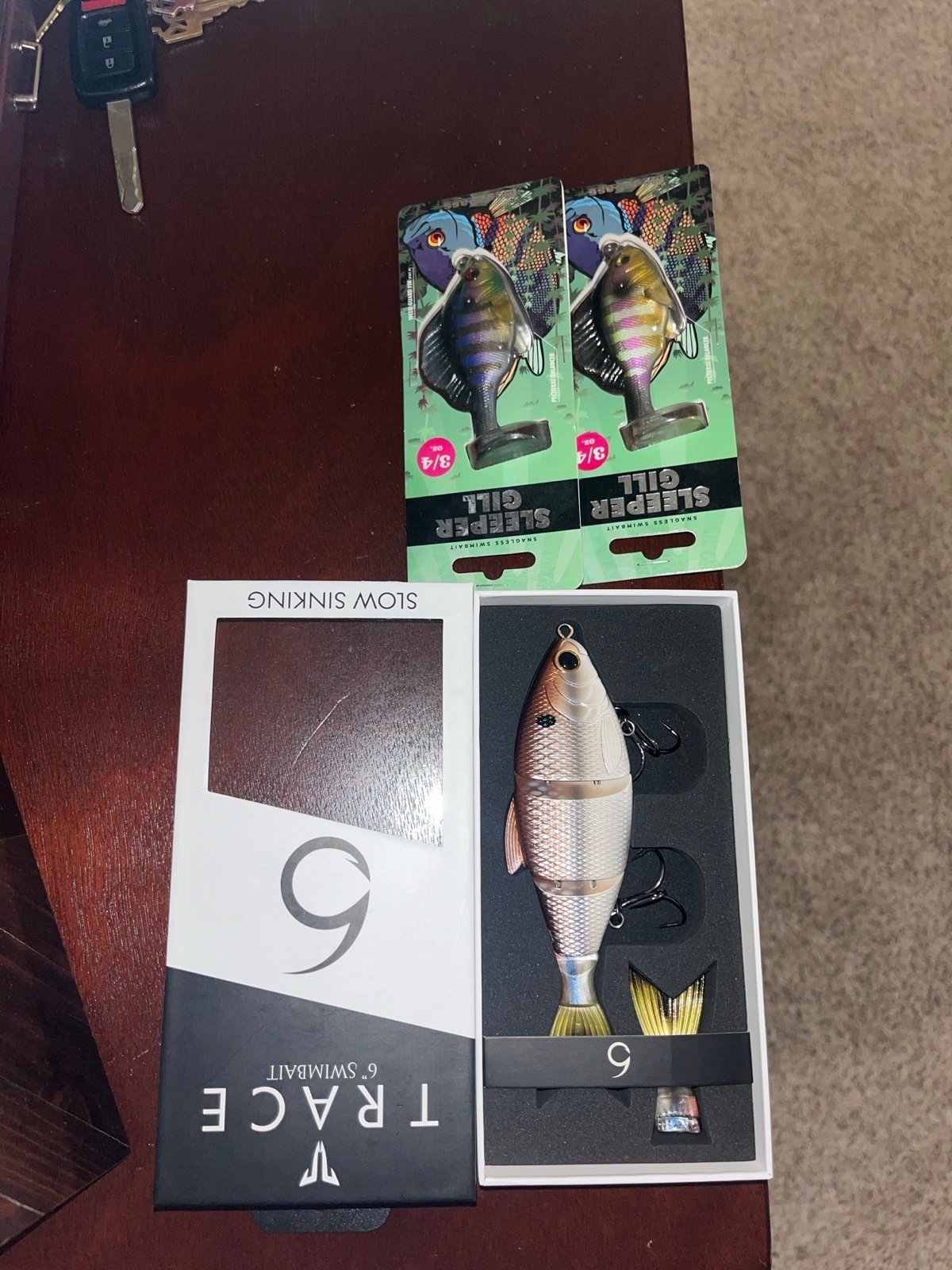 6th sense trace swimbait & 2 sleeper gills