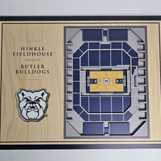 Butler Bulldogs NCAA Basketball StadiumViews 3D Wall Art 18x13 Damaged Hinkle