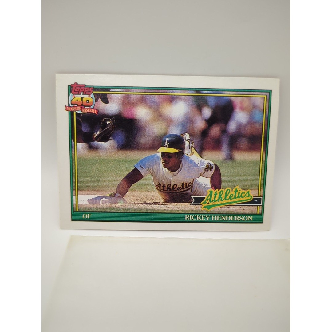 1991 Topps - Collector's Edition (Tiffany) #670 Rickey Henderson