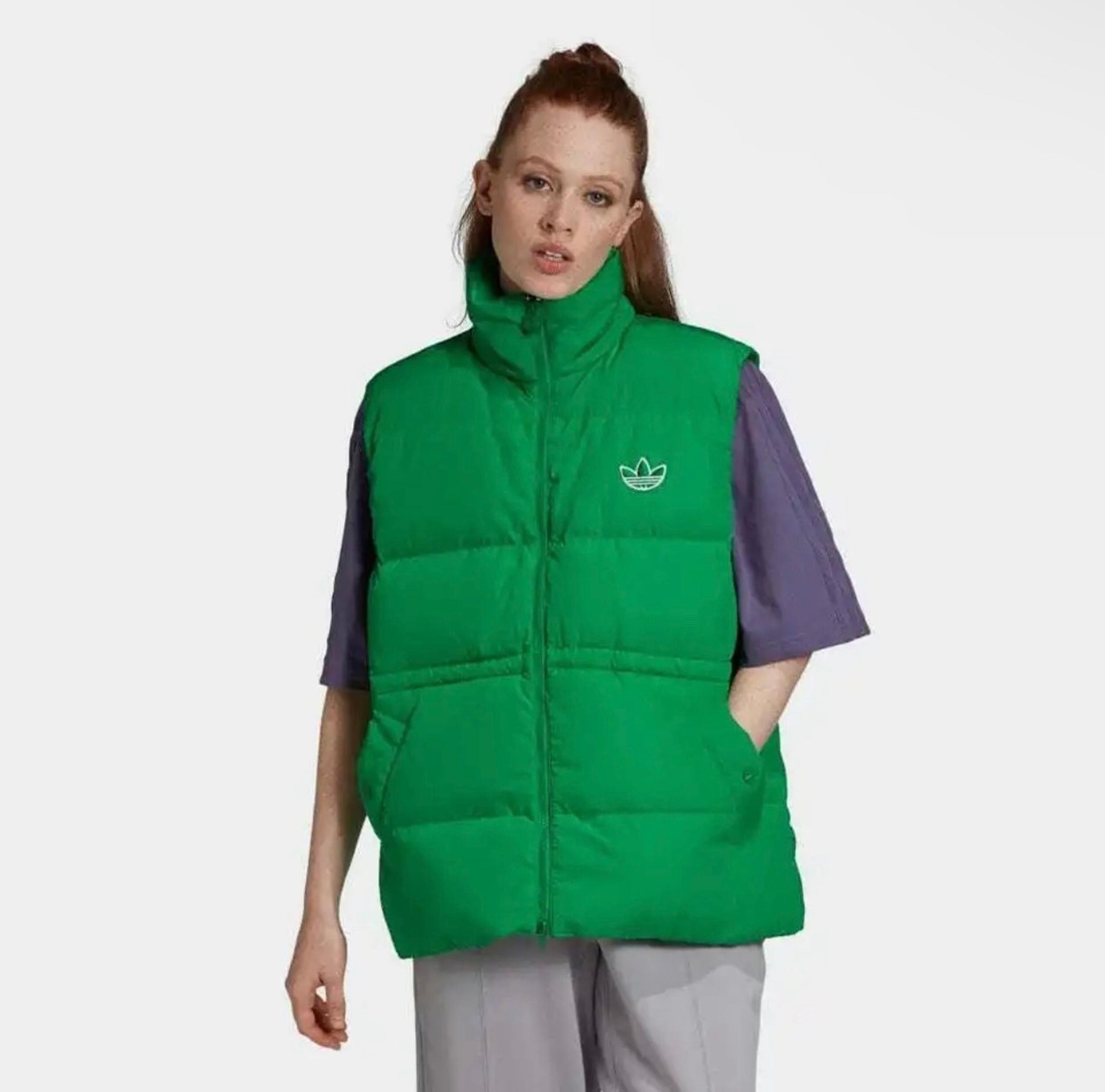 Adidas Puffer Vest Green Large