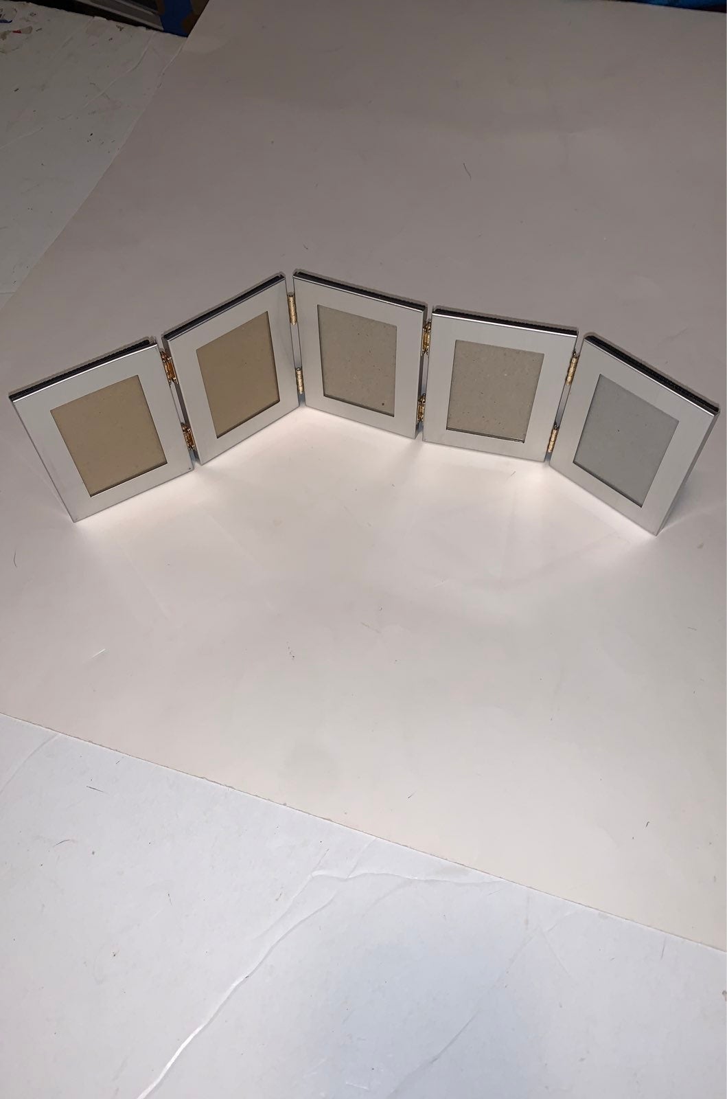 Carr Five Silver Hinged Picture Frames