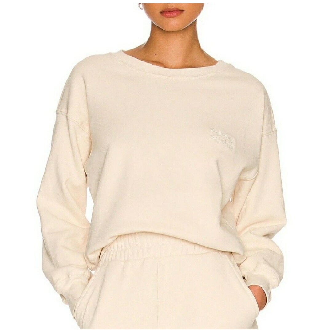 Well Being + Being Well Cropped Sweatshirt Women's Size M