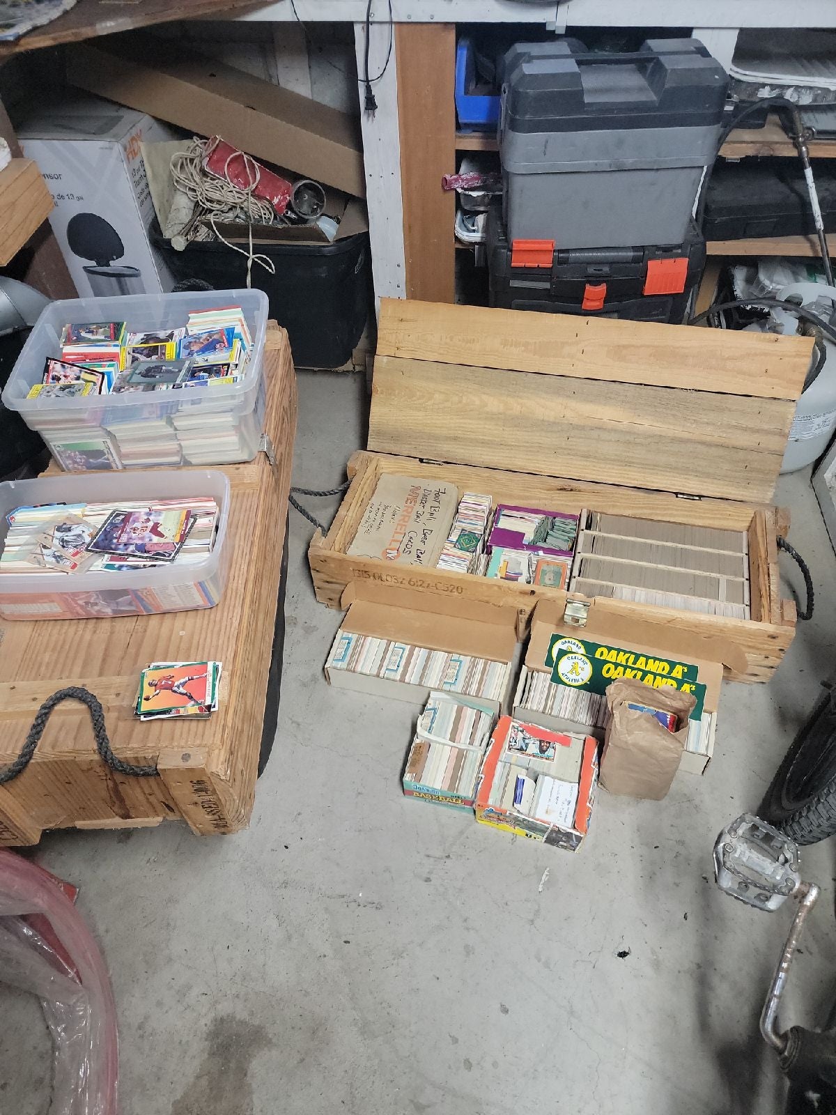 Very large lot of sports cards 60's through 2000's