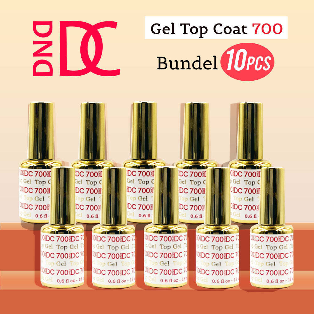DC Gel Top Coat 700 0.5 oz Bundle 10 pcs