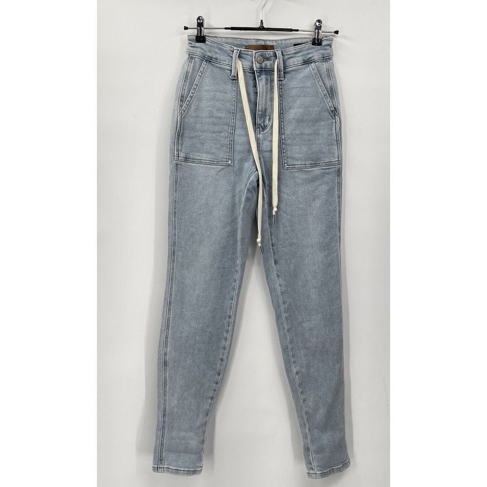 Judy Blue Womens High Waist Elastic Drawstring Jogger Jeans 0/24