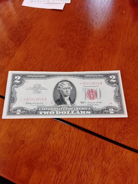 1963 2 **star** United States note uncirculated