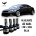 2004-2007 Scion tC Headlight LED Bulbs Kit Low+High Beam Lights White6K 48,000Lm