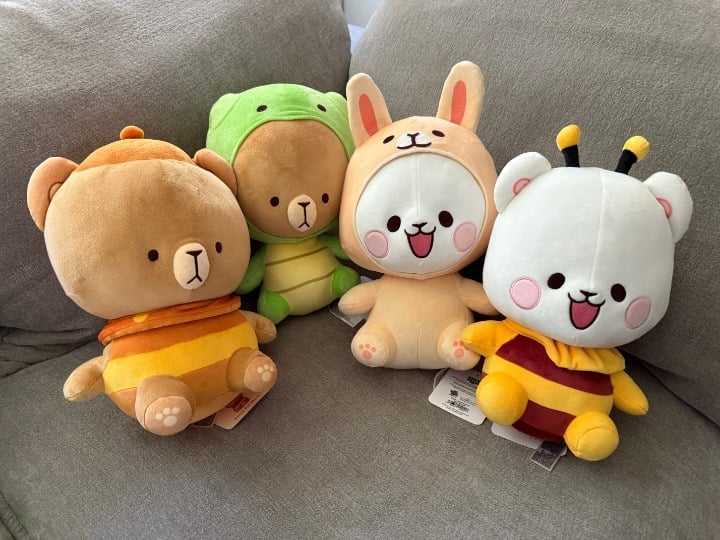 Milk Mocha Bear Plush Collection Set of 4 - Round1 Exclusive - NWT