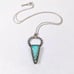 Sterling silver necklace opal gem handmade artisan Eklektika 925 ooak unique