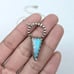 Sterling silver necklace opal gem handmade artisan Eklektika 925 ooak unique