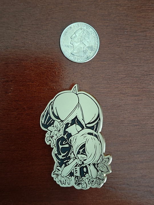Nier Automata 2B Lewd Enamel Pin