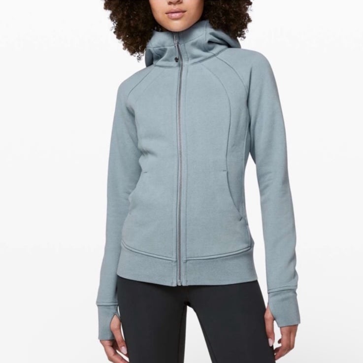 Lululemon Scuba Hoodie *Light Cotton Fleece Color Chambray Size 8