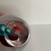 Artcristal Bohemia Glass Paperweight Egg Shape Decor Blue / Pink / Red