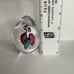 Artcristal Bohemia Glass Paperweight Egg Shape Decor Blue / Pink / Red