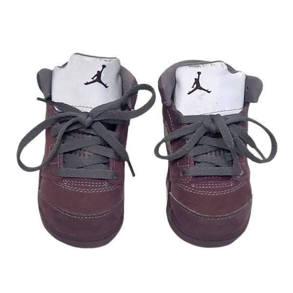 Nike Air Jordan 5 Shoes Retro SE TD 'Burgundy' FN4234-600 Toddler Size 6C