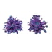Vintage Purple Sequin Firework Clip-On Earrings | Bold Statement Piece | 1980s-1