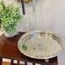 Vintage Leonard Silver Plated Antique Celtic Round Embossed Serving Tray Platter