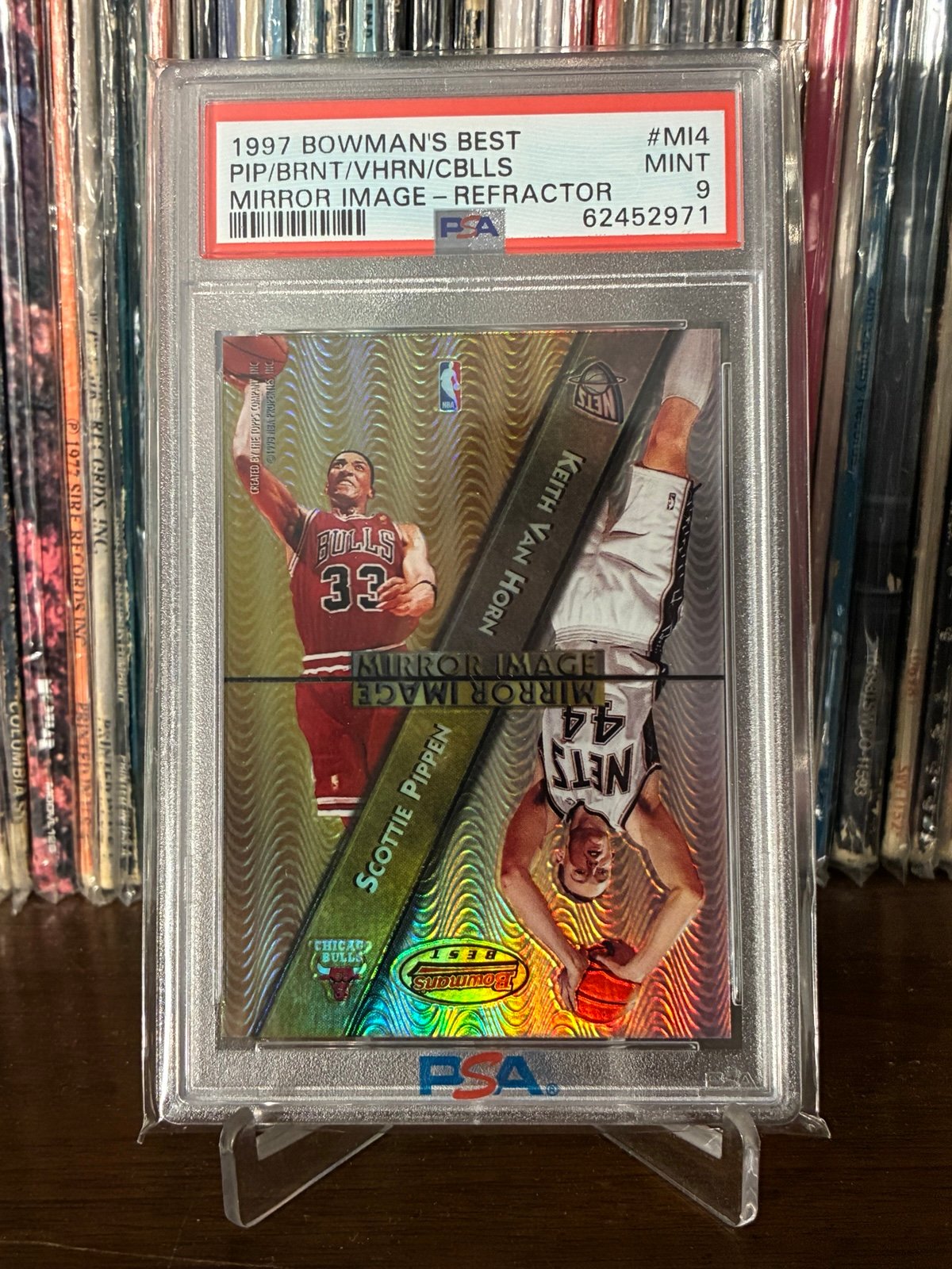 1997 Bowman’s Best Kobe Bryant Scottie Pippen Mirror Image Refractor