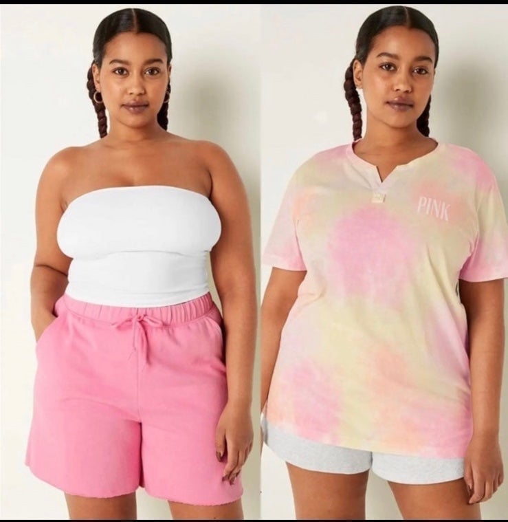 Victoria’s Secret PINK Victoria’s Secret PINK Short Tye Dye Tee Outfit