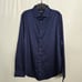 Dstrct&row Navy Blue Slim Fit Long Sleeve Button Up Collard Shirt Large