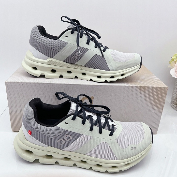 ON Cloud Womens Cloudrunner Runner Running Shoe Frost/Aloe Size US 8