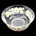 Vintage Mid Century Daisy Flowers Punch, Salad, Chips Glass Bowl