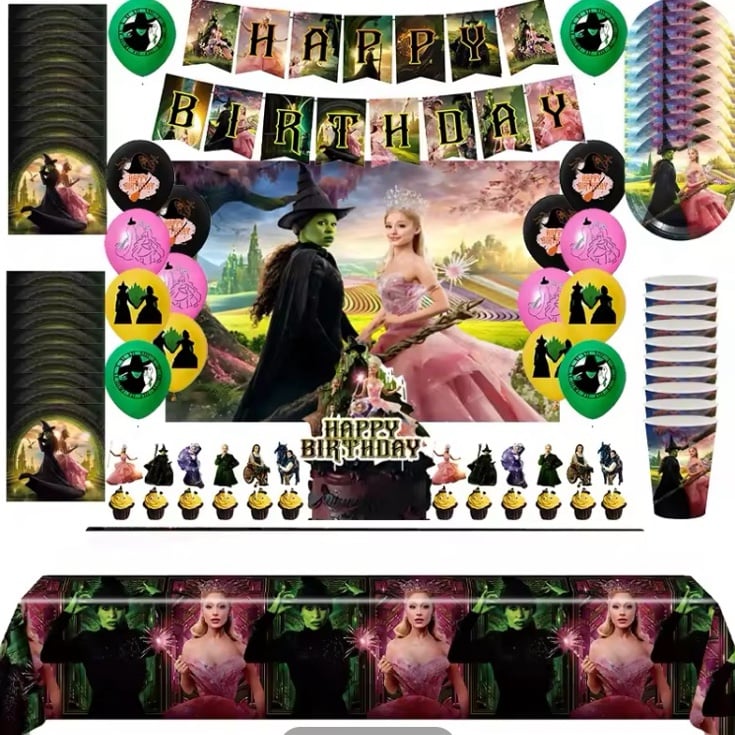 Wicked Birthday Party Supplies | 72pc Set | New
