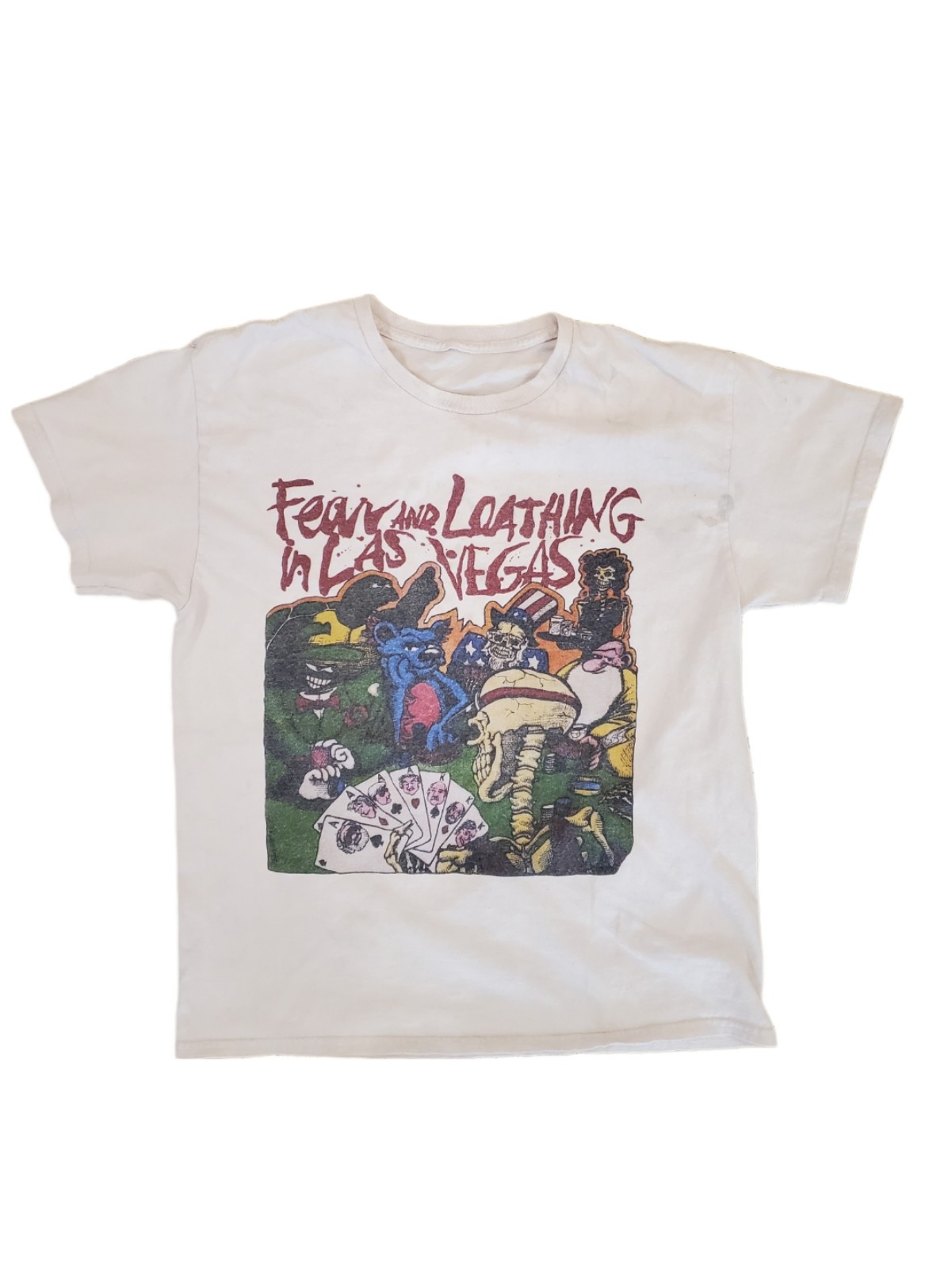 Grateful Dead Fear And Loathing In Las Vegas Vintage 1991 White T-Shirt Large