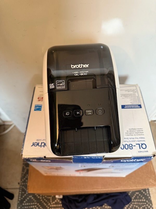 Brother QL-800 High-Speed Professional Thermal Barcode Printer -Tested & Working