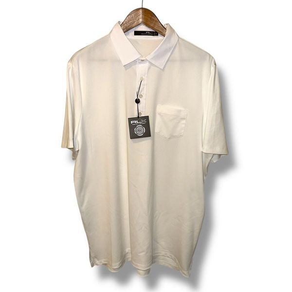 NWT Polo Ralph Lauren RLX White Performance Golf Polo Shirt XL