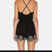TULAROSA Romper Tank Shorts Embroidered Accent Onesie Large NWT