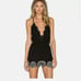 TULAROSA Romper Tank Shorts Embroidered Accent Onesie Large NWT