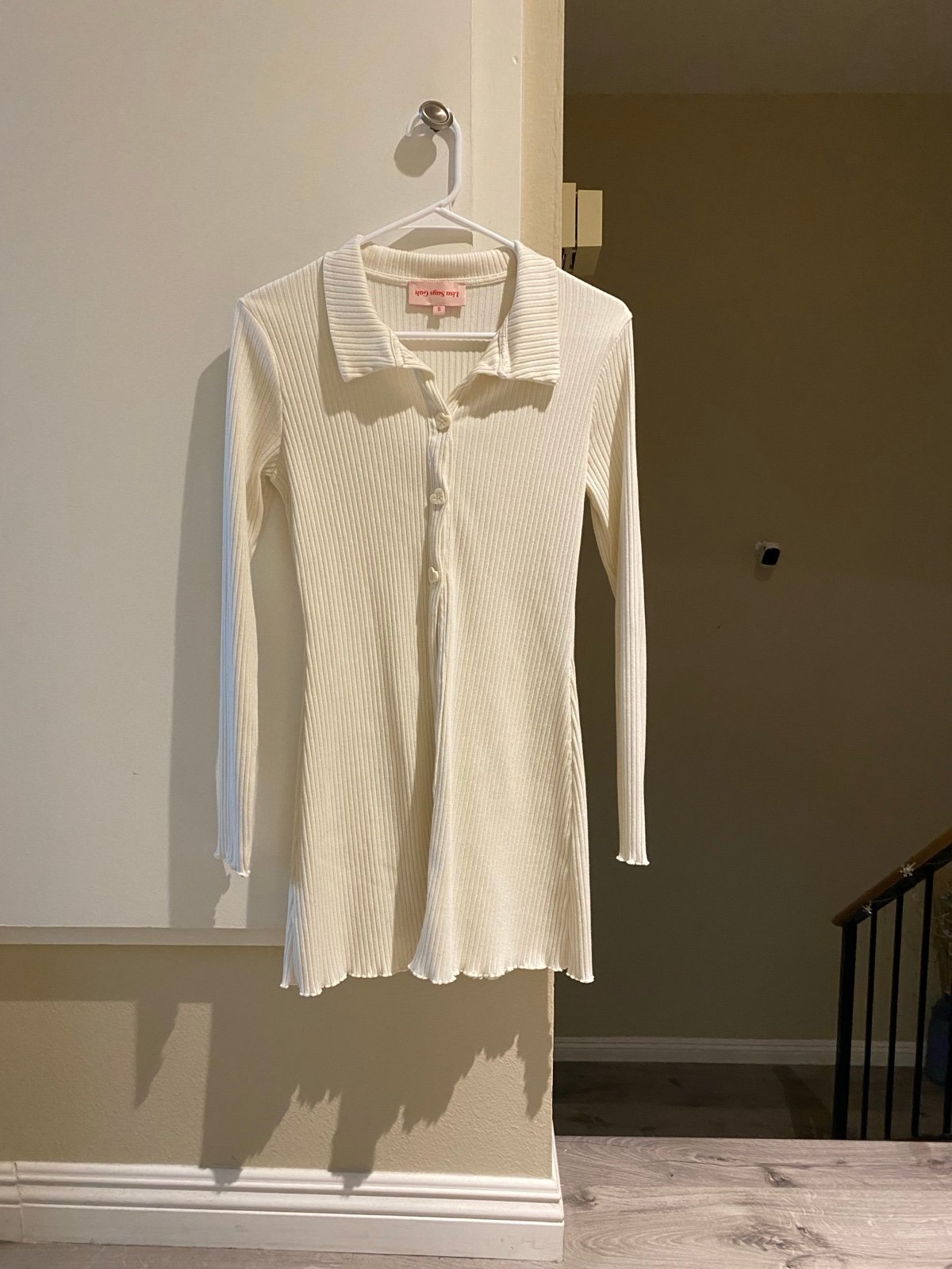 Lisa says gah white long cardigan top