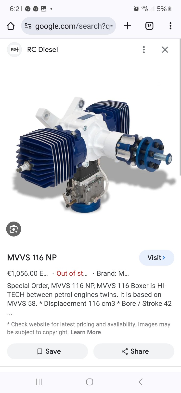 Mvvs 116cc powder coat